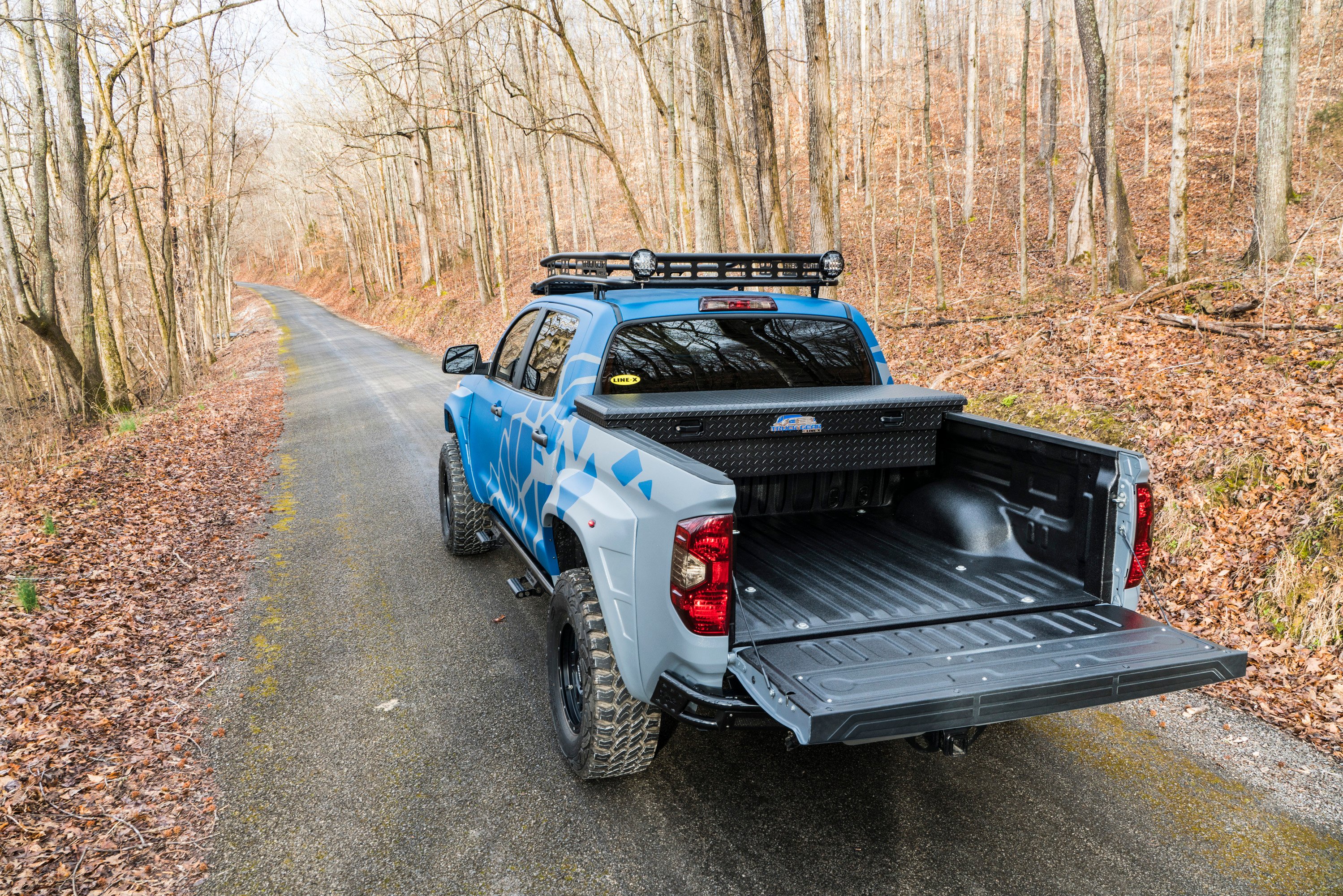 LINE-X on Blue Tundra